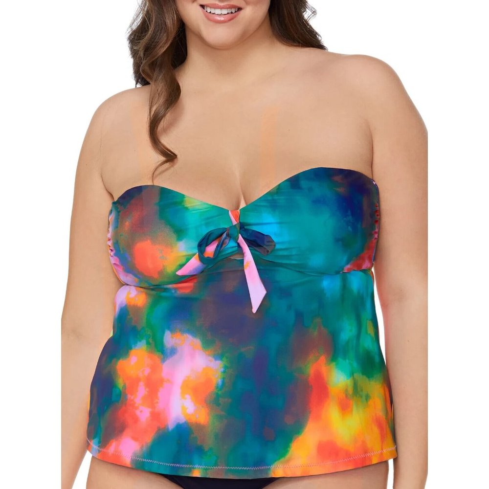 COPY - Raisins Curve Womens Plus Size Colores Del Sol Zanzibar Tankini Top